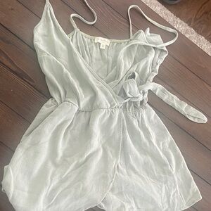 See You Monday Light Green Jumpsuit